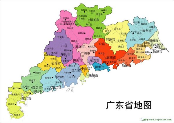 广东省经济分布地图解析